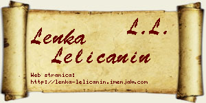 Lenka Lelićanin vizit kartica